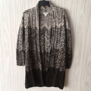 Open Front Cardigan Duster Sweater Size XS